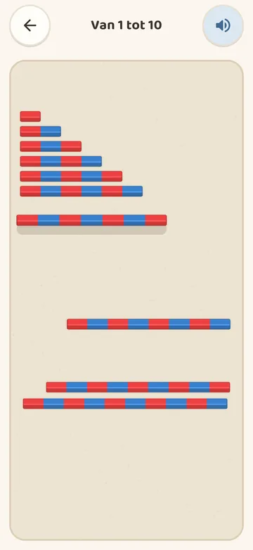 Tellen met de rekenstaven